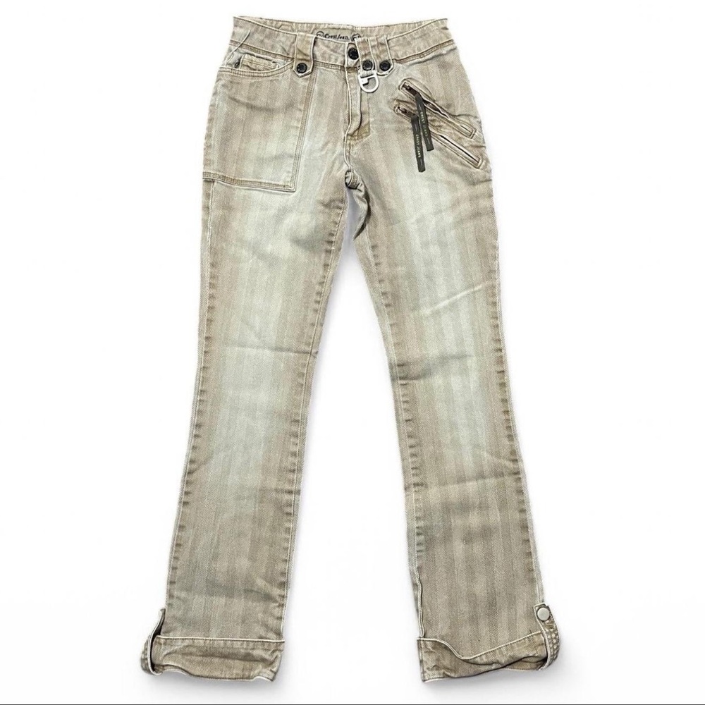 Crest Tan Bootcut Jeans Casual Style
